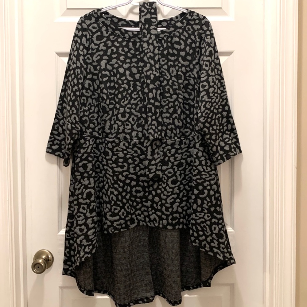Lane Bryant Belted Animal Print Tunic - Size 14/16 - Picture 5 of 10